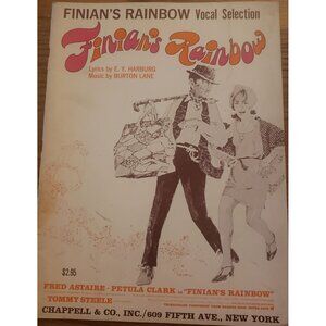 Finian's Rainbow Vocal Selection Sheet Vintage 1960s Songbook by E.Y. Harburg &